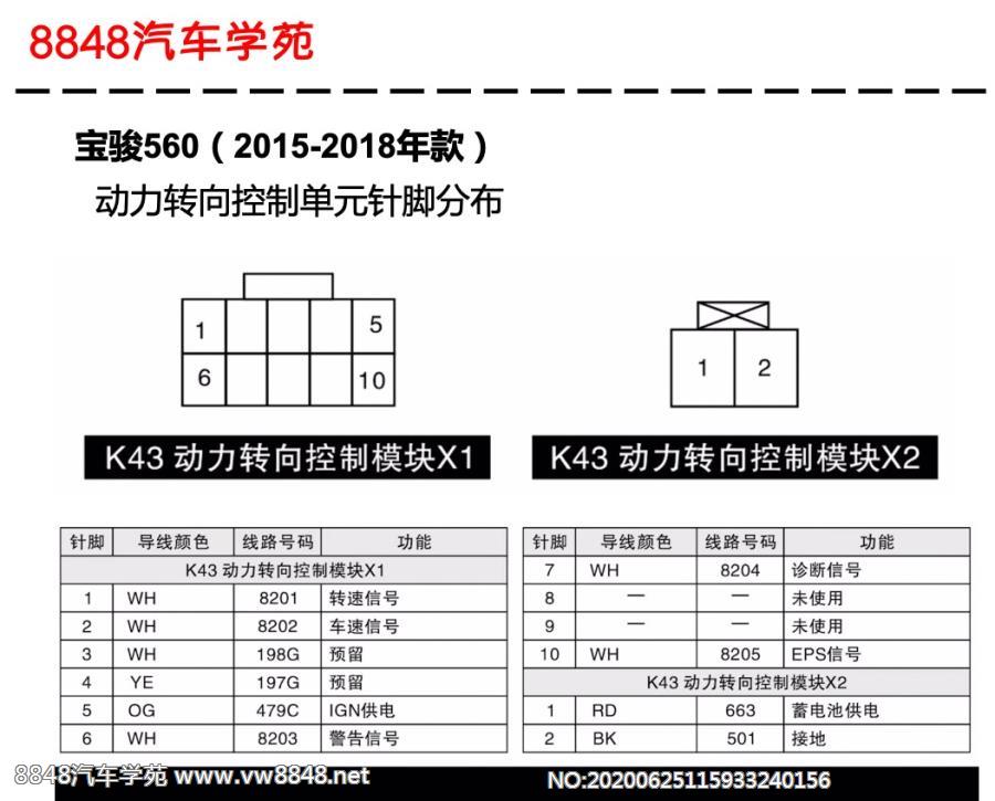 2015-2018年宝骏560动力转向控制单元